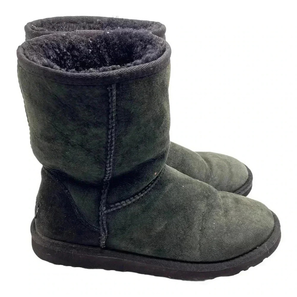 UGG short black/grey boot size 6 - Picture 1 of 7